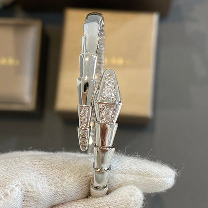 [Olivia Jewelry]SERPENTI BRACELET DIAMONDS SILVER