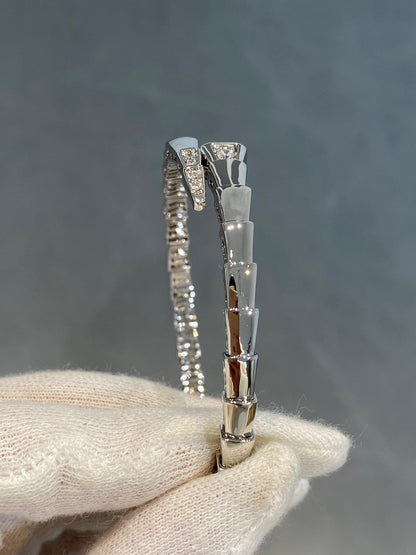 [OLIVIA]SERPENTI BRACELET DIAMONDS SILVER