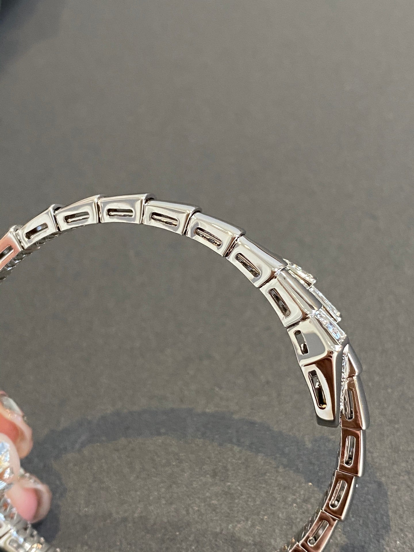 [OLIVIA]SERPENTI BRACELET DIAMONDS SILVER