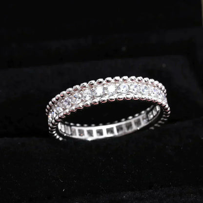 [Olivia Jewelry]PERLEE DIAMOND SILVER RING