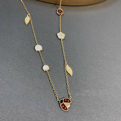[Olivia Jewelry]LUCKY SPRING 15 MOTIFS GOLD NECKLACE