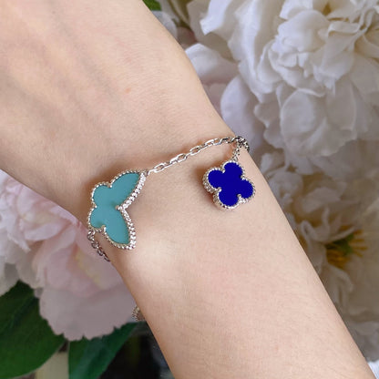 [Olivia Jewelry]LUCKY SPRING SILVER BRACELET 4 MOTIF