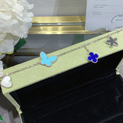 [Olivia Jewelry]LUCKY SPRING SILVER BRACELET 4 MOTIF