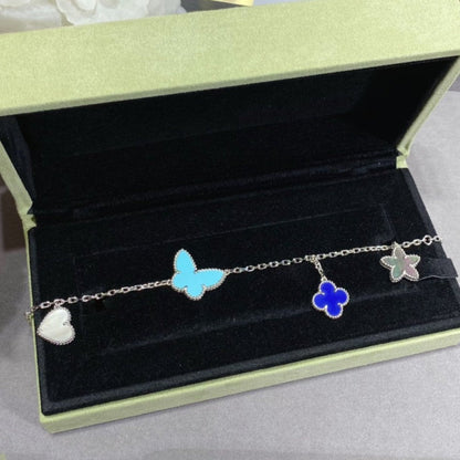 [Olivia Jewelry]LUCKY SPRING SILVER BRACELET 4 MOTIF