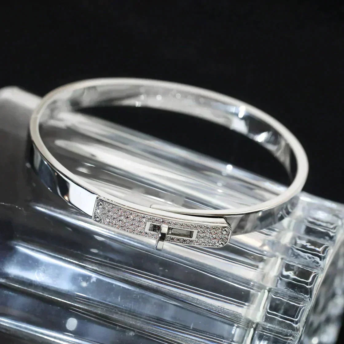 [Olivia Jewelry]KELLY SILVER DIAMOND BRACELET