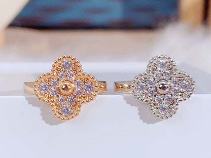 [Olivia Jewelry]CLOVER DIAMOND RING