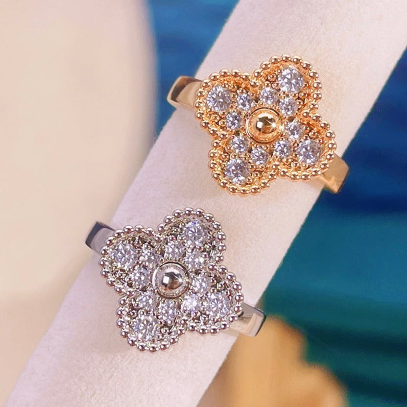 [Olivia Jewelry]CLOVER DIAMOND RING