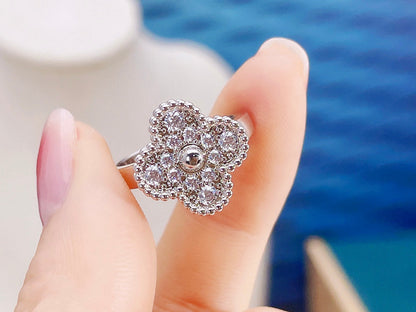 [Olivia Jewelry]CLOVER DIAMOND RING