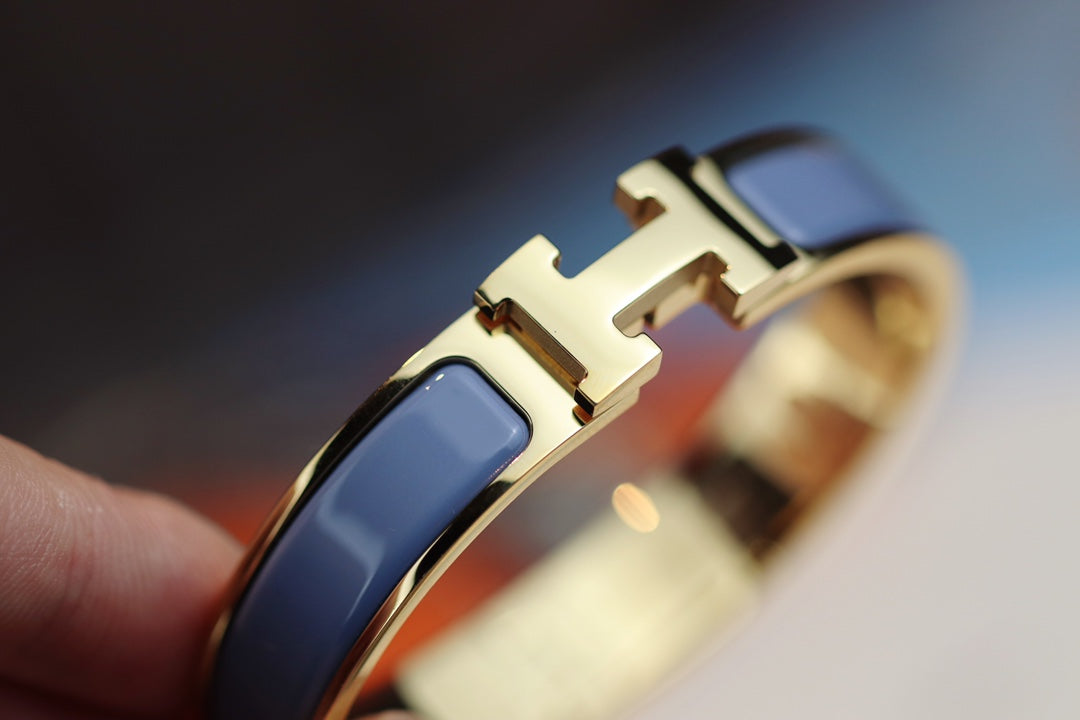 [Olivia Jewelry]H BRACELET 12MM BLUE GRAY