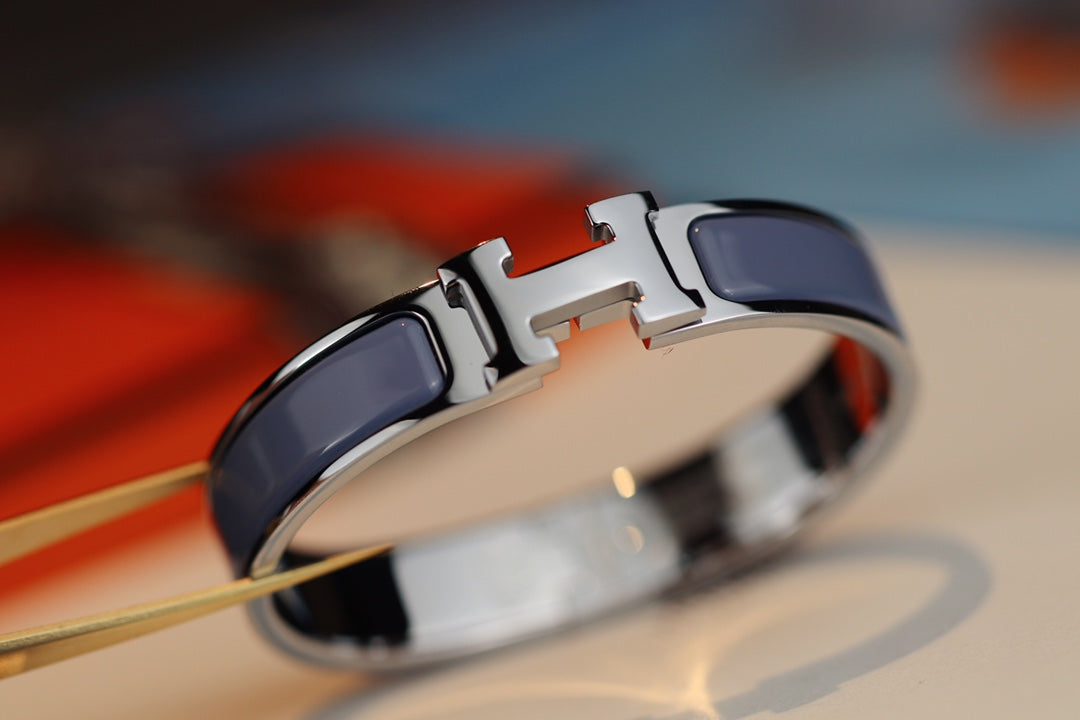 [Olivia Jewelry]H BRACELET 12MM BLUE GRAY