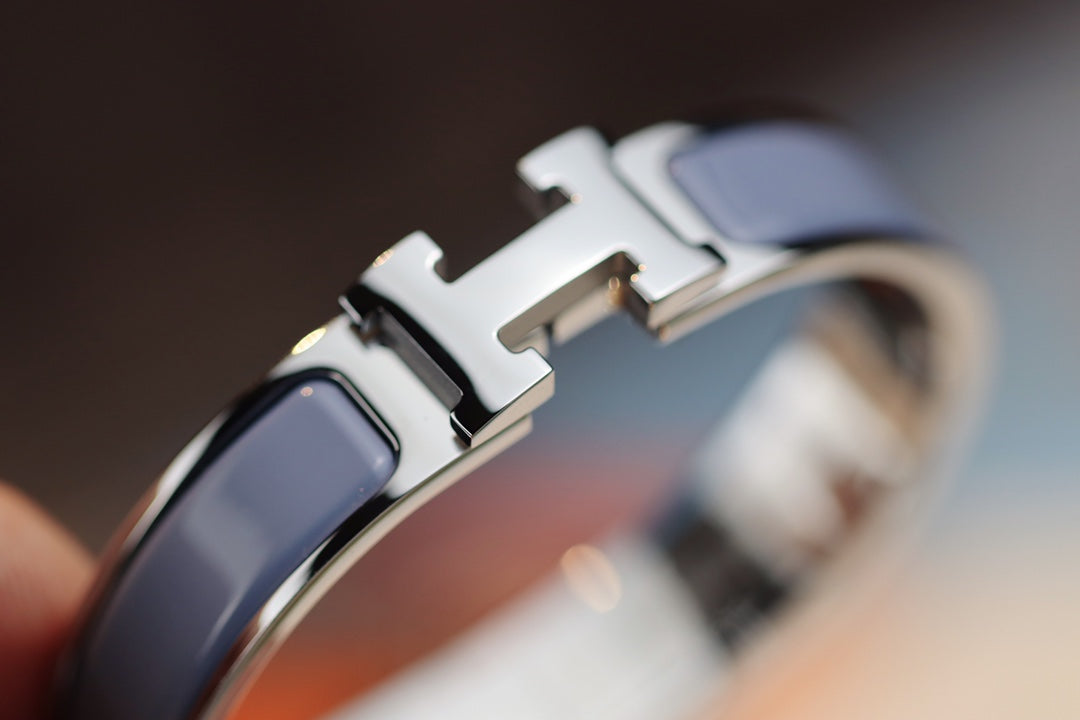 [Olivia Jewelry]H BRACELET 12MM BLUE GRAY