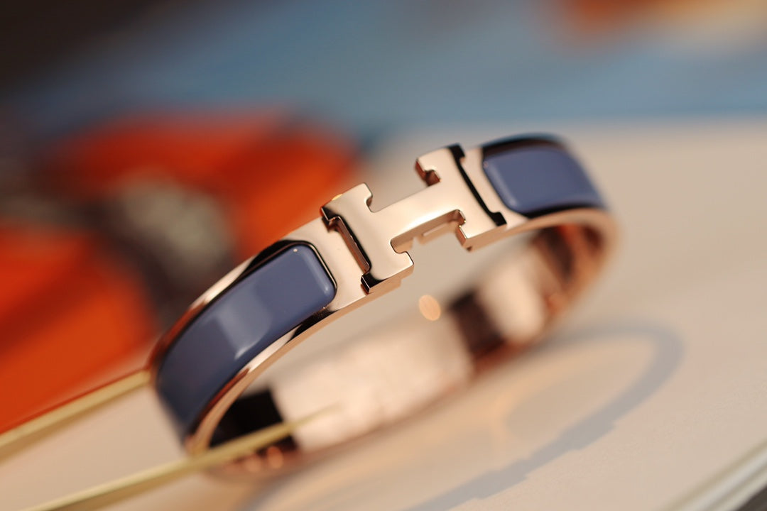 [Olivia Jewelry]H BRACELET 12MM BLUE GRAY