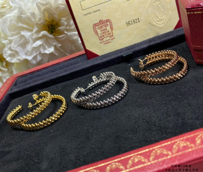 [Olivia Jewelry]CLASH LARGE HOOP EARRINGS
