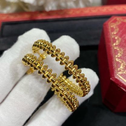 [Olivia Jewelry]CLASH LARGE HOOP EARRINGS