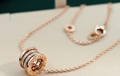 [AURORA]ZERO 1 PINK GOLD DIAMOND NECKLACE