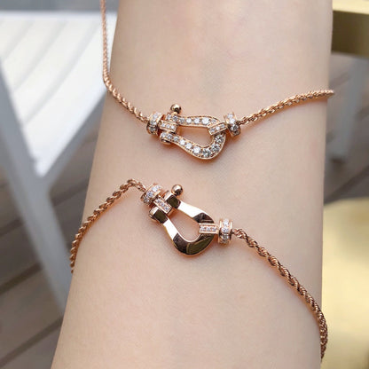 [Olivia Jewelry]FORCE 10 PINK GOLD DIAMOND NECKLACE