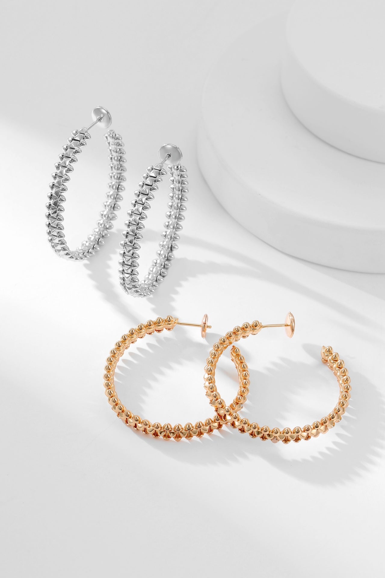 [Olivia Jewelry]CLASH HOOP EARRINGS