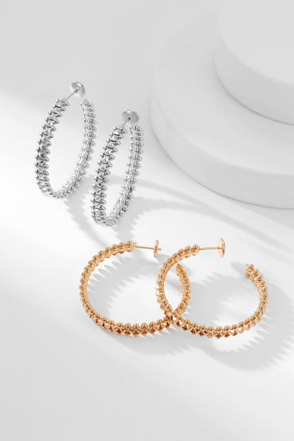 [Olivia Jewelry]CLASH HOOP EARRINGS