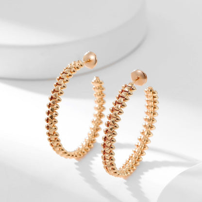 [Olivia Jewelry]CLASH HOOP EARRINGS