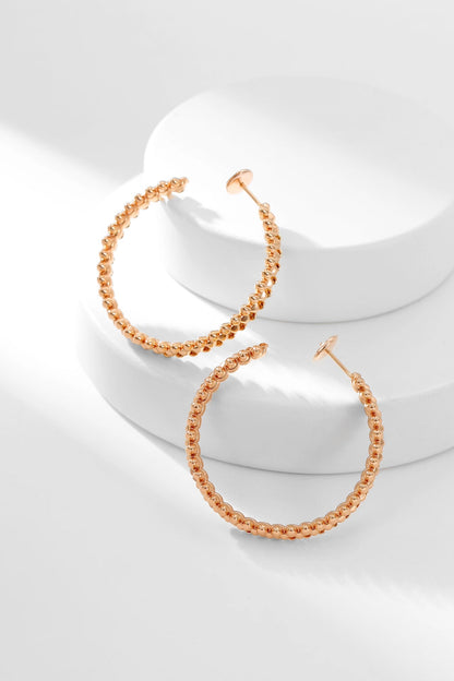[Olivia Jewelry]CLASH HOOP EARRINGS