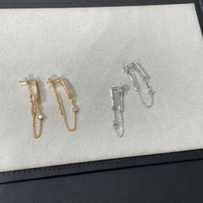 [Olivia Jewelry]CHAINE CHAOS DIAMOND DROP EARRINGS