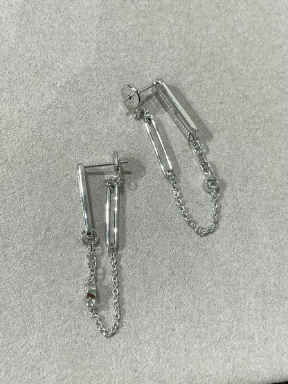 [Olivia Jewelry]CHAINE CHAOS DIAMOND DROP EARRINGS