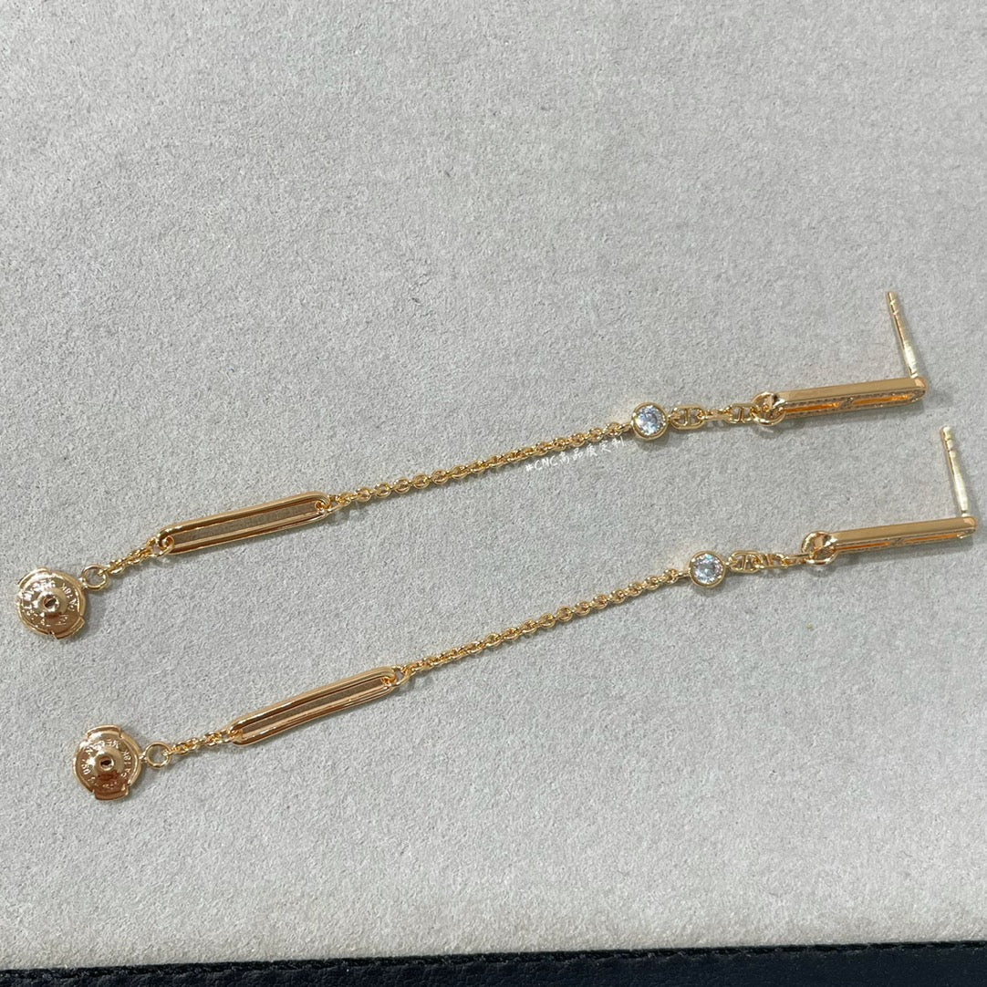 [Olivia Jewelry]CHAINE CHAOS DIAMOND DROP EARRINGS