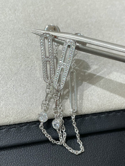 [Olivia Jewelry]CHAINE CHAOS DIAMOND DROP EARRINGS