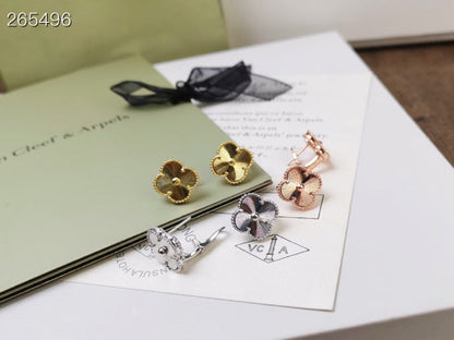 [Olivia Jewelry]CLOVER MEDIUM STUD EARRINGS