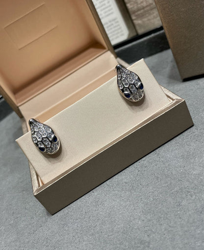 [OLIVIA]SERPENT DIAMOND STUD EARRINGS