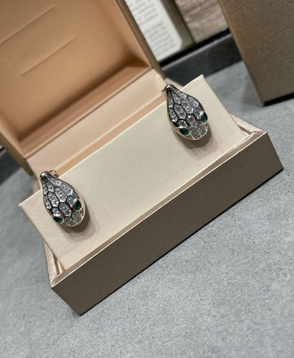[OLIVIA]SERPENT DIAMOND STUD EARRINGS