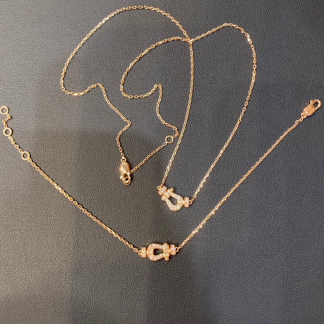 [Elitejewels]FORCE 10 DIAMANT ROSGOLD HALSKETTE MINIMODELL