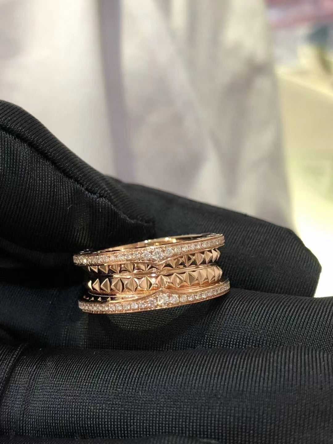 [OLIVIA]ZERO 1 ROCK DIAMOND PINK GOLD