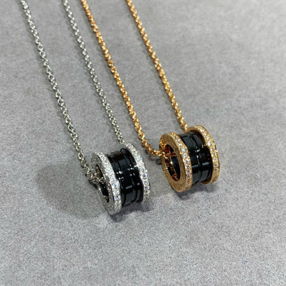 [OLIVIA]ZERO 1 DIAMOND CERAMIC NECKLACE