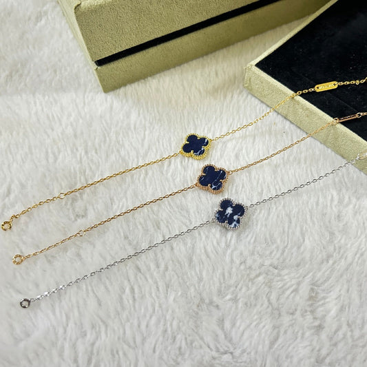 [Olivia Jewelry]CLOVER 1 MOTIF PIETERSITE BRACELET