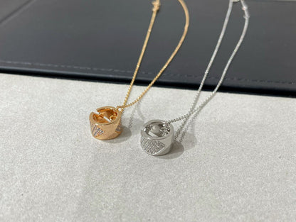 [Olivia Jewelry]LIENS EVIDENCE DIAMOND PAVED NECKLACE