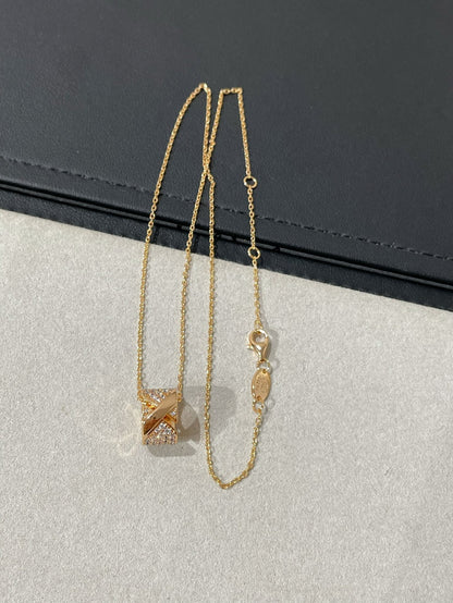 [Olivia Jewelry]LIENS EVIDENCE DIAMOND PAVED NECKLACE