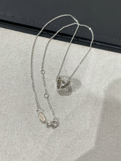 [Olivia Jewelry]LIENS EVIDENCE DIAMOND PAVED NECKLACE