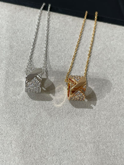 [Olivia Jewelry]LIENS EVIDENCE DIAMOND PAVED NECKLACE