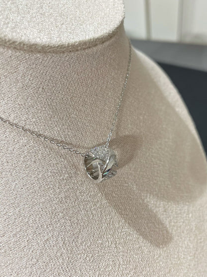[Olivia Jewelry]LIENS EVIDENCE DIAMOND PAVED NECKLACE