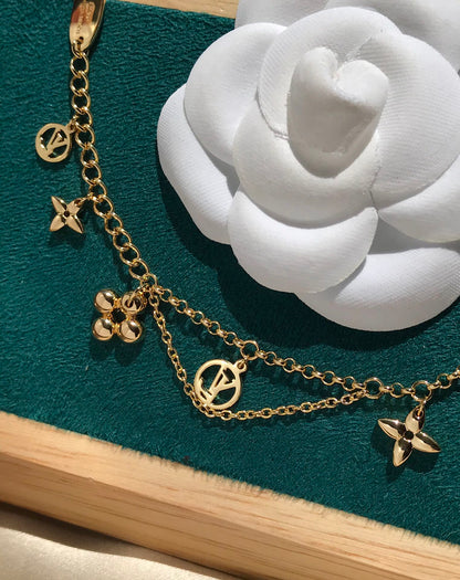 [Olivia Jewelry]BLOOMING PINK GOLD MOP BRACELET
