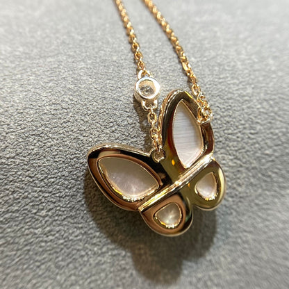 [Olivia Jewelry]BUTTERFLY MOP DIAMOND NECKLACE