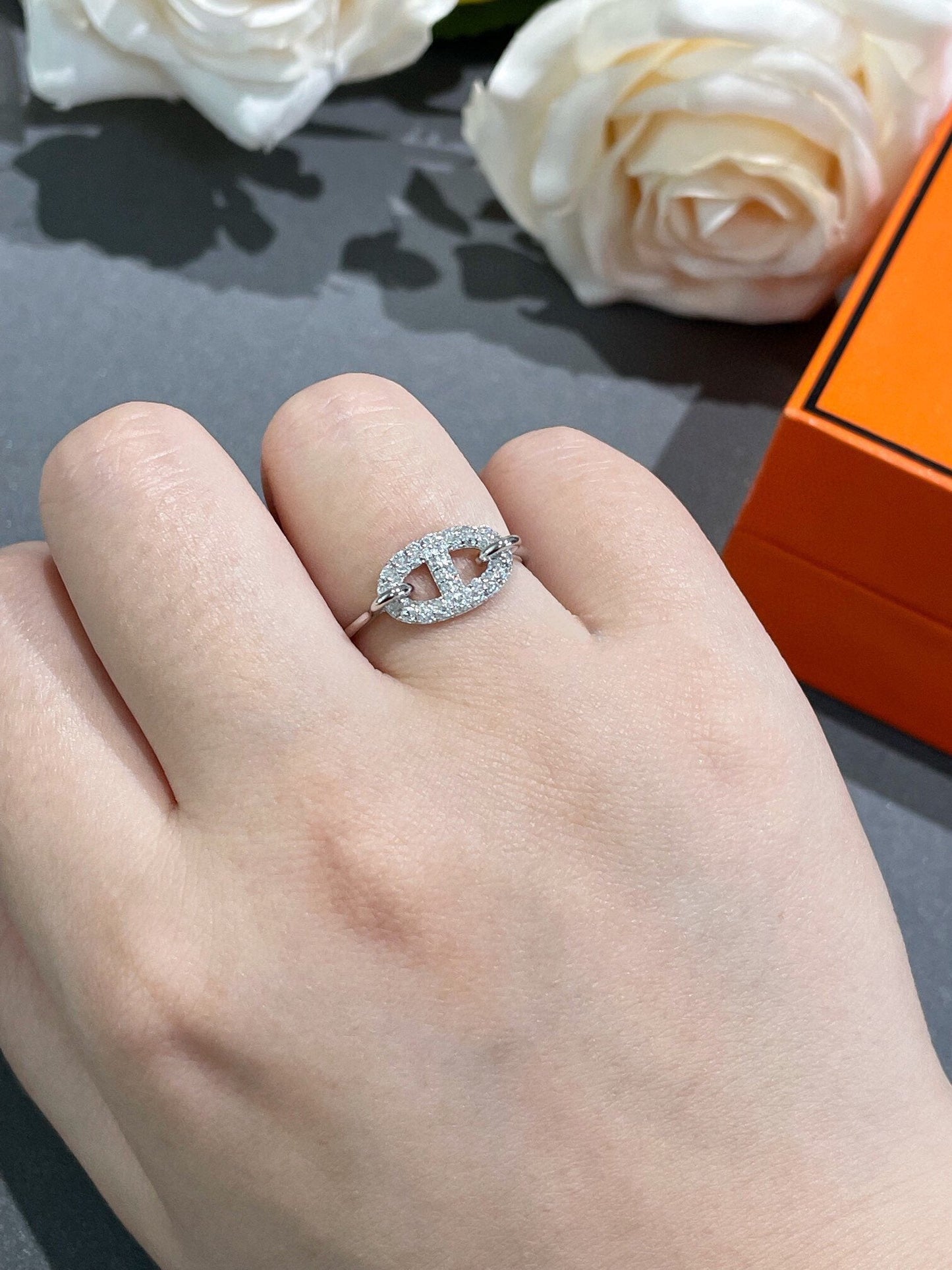[Olivia Jewelry]RONDE SMALL DIAMOND RING