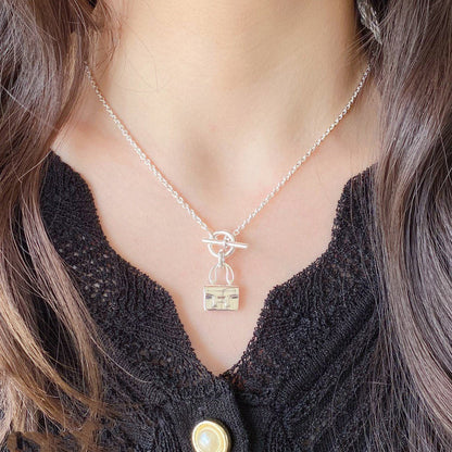 [Olivia Jewelry]CONSTANCE PEDANT SILVER NECKLACE