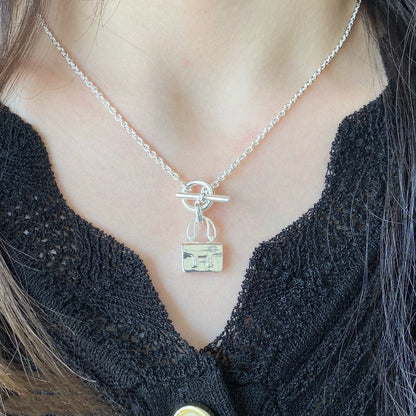 [Olivia Jewelry]CONSTANCE PEDANT SILVER NECKLACE