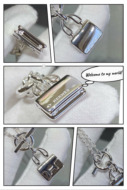[Olivia Jewelry]CONSTANCE PEDANT SILVER NECKLACE