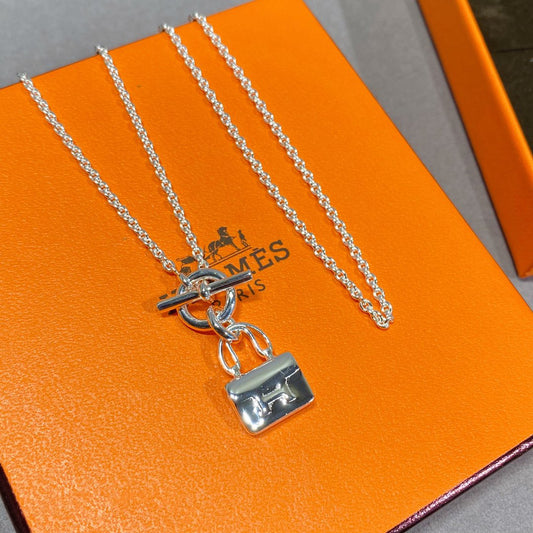 [Olivia Jewelry]CONSTANCE PEDANT SILVER NECKLACE