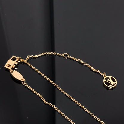 [Olivia Jewelry]COLOR BLOSSOM PINK MOP SUN GOLD NECKLACE