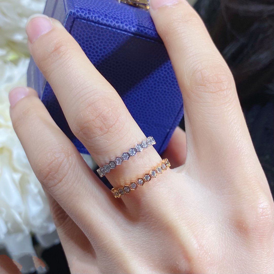 [Olivia Jewelry]BEE LOVE DIAMOND PAVED SMALL RING