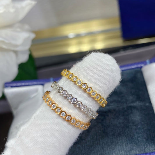 [Olivia Jewelry]BEE LOVE DIAMOND PAVED SMALL RING